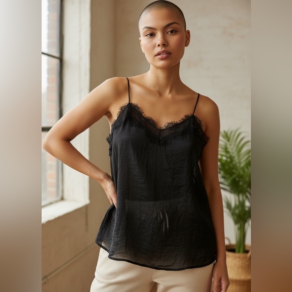 Nine West Tops - PM Black Lace Trim Camisole